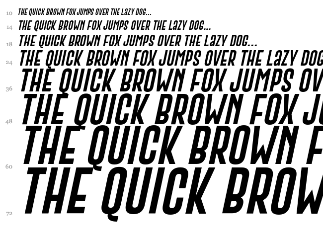 Gobold font waterfall
